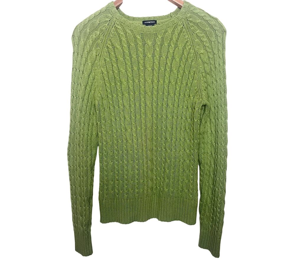 Vintage Gap Cable Knit Long Sleeve Sweater Women’s Sz Medium Green